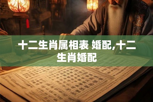 十二生肖属相表 婚配,十二生肖婚配