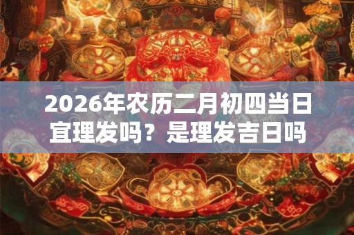 2026年农历二月初四当日宜理发吗？是理发吉日吗