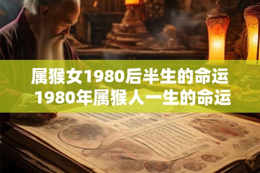 属猴女1980后半生的命运 1980年属猴人一生的命运