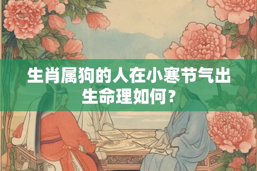 生肖属狗的人在小寒节气出生命理如何? 生肖属狗的人在小寒节气出生命理如何?