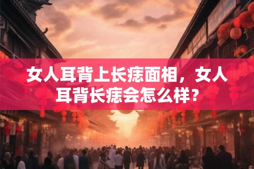 女人耳背上长痣面相,女人耳背长痣会怎么样? 女人耳背上长痣面相,女人耳背长痣会怎么样?
