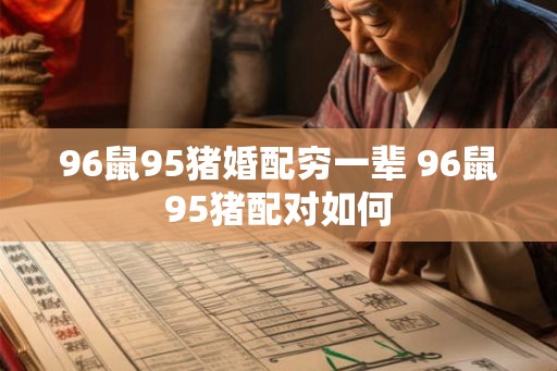 96鼠95猪婚配穷一辈 96鼠95猪配对如何