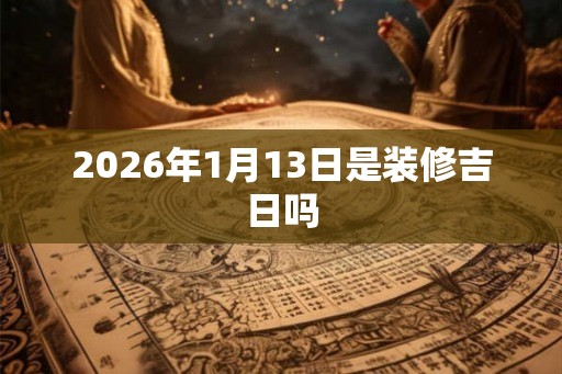 2026年1月13日是装修吉日吗