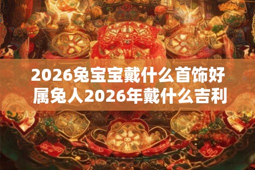 2026兔宝宝戴什么首饰好 属兔人2026年戴什么吉利