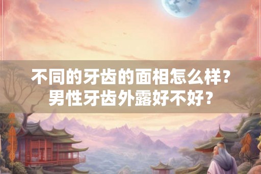 不同的牙齿的面相怎么样？男性牙齿外露好不好？