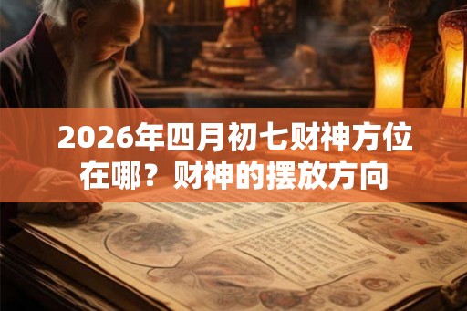 2026年四月初七财神方位在哪？财神的摆放方向