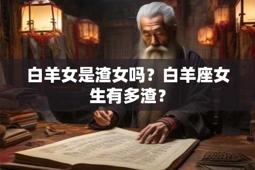 白羊女是渣女吗？白羊座女生有多渣？