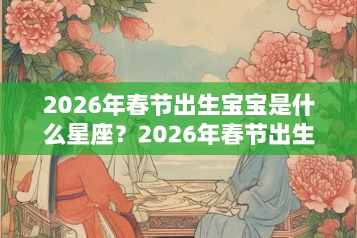 2026年春节出生宝宝是什么星座？2026年春节出生好不好？