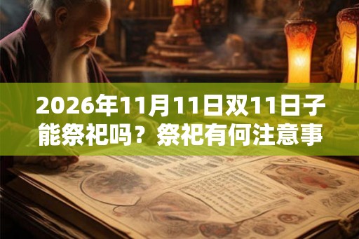 2026年11月11日双11日子能祭祀吗？祭祀有何注意事项？