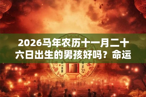 2026马年农历十一月二十六日出生的男孩好吗？命运如何？