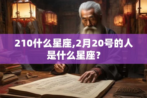 210什么星座,2月20号的人是什么星座? 210什么星座,2月20号的人是什么星座?