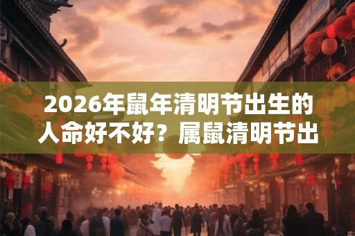 2026年鼠年清明节出生的人命好不好？属鼠清明节出生命运