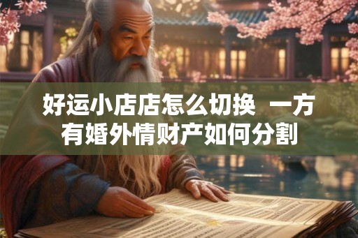 好运小店店怎么切换  一方有婚外情财产如何分割