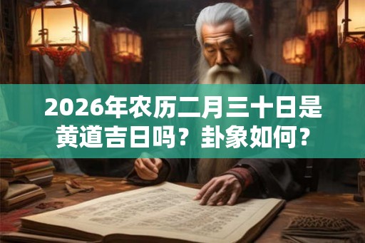2026年农历二月三十日是黄道吉日吗？卦象如何？