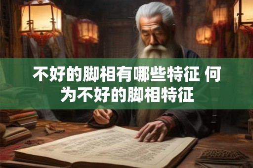 不好的脚相有哪些特征 何为不好的脚相特征
