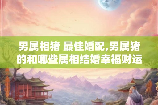 男属相猪 最佳婚配,男属猪的和哪些属相结婚幸福财运旺