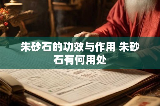 朱砂石的功效与作用 朱砂石有何用处 朱砂石的功效与作用 朱砂石有何用处