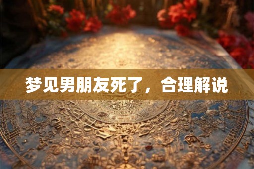 梦见男朋友死了，合理解说
