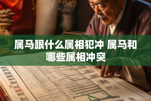 属马跟什么属相犯冲 属马和哪些属相冲突