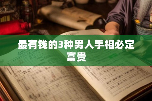 最有钱的3种男人手相必定富贵