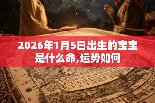 2026年1月5日出生的宝宝是什么命,运势如何