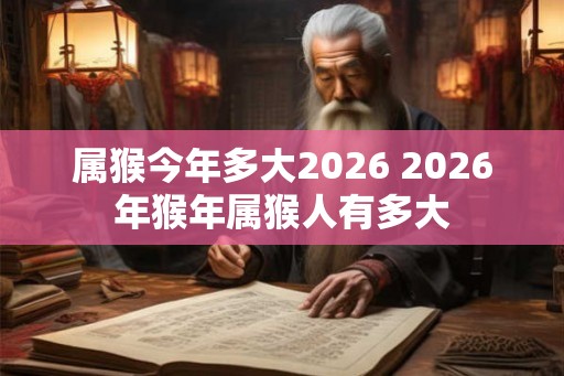 属猴今年多大2026 2026年猴年属猴人有多大