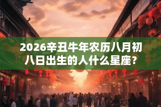 2026辛丑牛年农历八月初八日出生的人什么星座？
