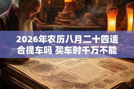 2026年农历八月二十四适合提车吗 买车时千万不能说的话