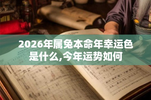 2026年属兔本命年幸运色是什么,今年运势如何