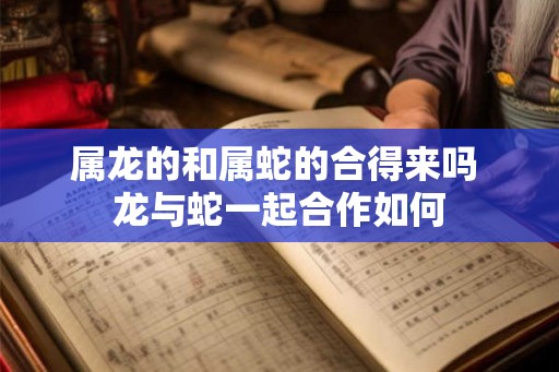 属龙的和属蛇的合得来吗 龙与蛇一起合作如何