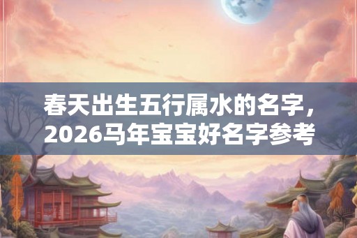 春天出生五行属水的名字，2026马年宝宝好名字参考