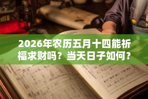2026年农历五月十四能祈福求财吗？当天日子如何？