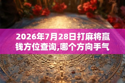 2026年7月28日打麻将赢钱方位查询,哪个方向手气佳