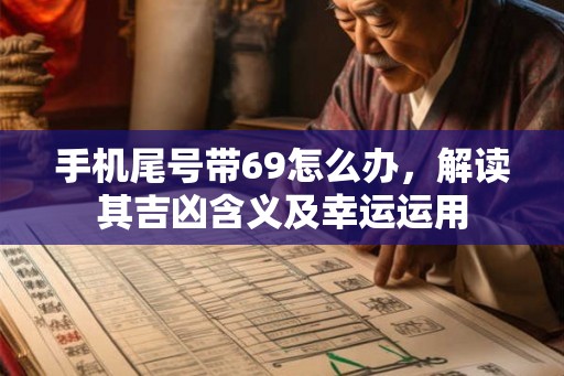 手机尾号带69怎么办，解读其吉凶含义及幸运运用