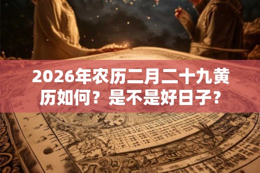 2026年农历二月二十九黄历如何？是不是好日子？