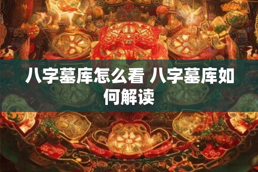 八字墓库怎么看 八字墓库如何解读