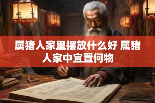 属猪人家里摆放什么好 属猪人家中宜置何物 属猪人家里摆放什么好 属猪人家中宜置何物