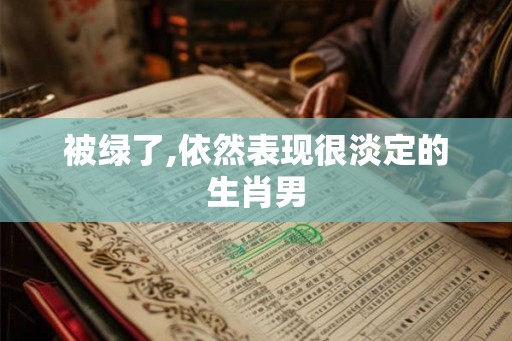 被绿了,依然表现很淡定的生肖男 被绿了,依然表现很淡定的生肖男