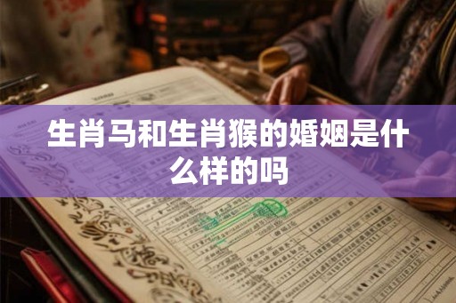 生肖马和生肖猴的婚姻是什么样的吗 生肖马和生肖猴的婚姻是什么样的吗