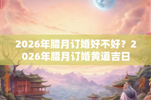 2026年腊月订婚好不好？2026年腊月订婚黄道吉日