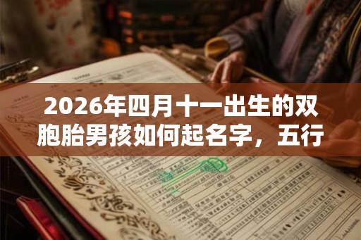 2026年四月十一出生的双胞胎男孩如何起名字，五行属什么