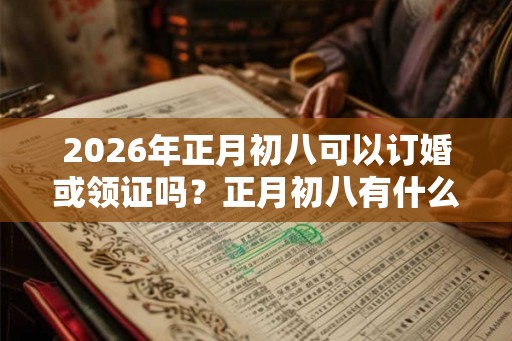 2026年正月初八可以订婚或领证吗？正月初八有什么禁忌？