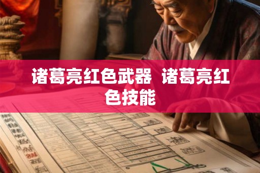 诸葛亮红色武器  诸葛亮红色技能