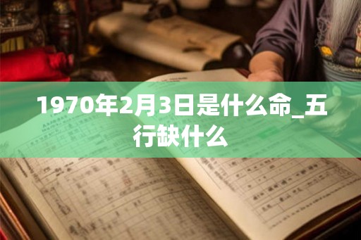 1970年2月3日是什么命_五行缺什么