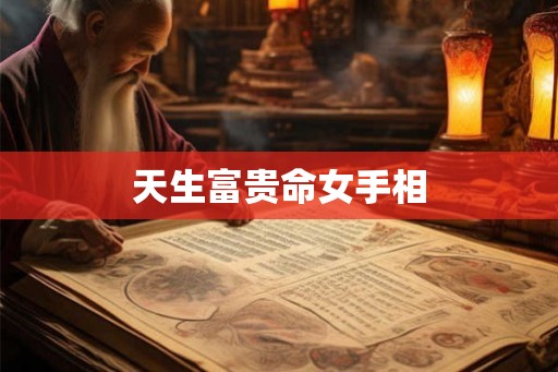 天生富贵命女手相