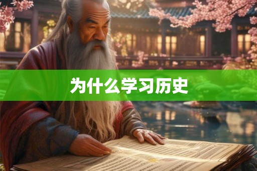 为什么学习历史