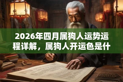 2026年四月属狗人运势运程详解,属狗人开运色是什么色? 2026年四月属狗人运势运程详解,属狗人开运色是什么色?