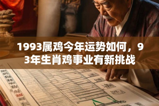 1993属鸡今年运势如何，93年生肖鸡事业有新挑战
