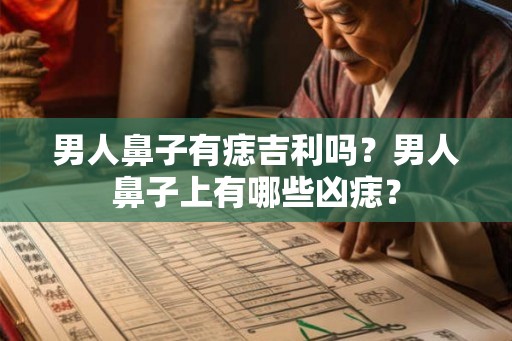 男人鼻子有痣吉利吗？男人鼻子上有哪些凶痣？