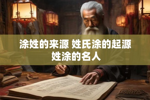 涂姓的来源 姓氏涂的起源 姓涂的名人